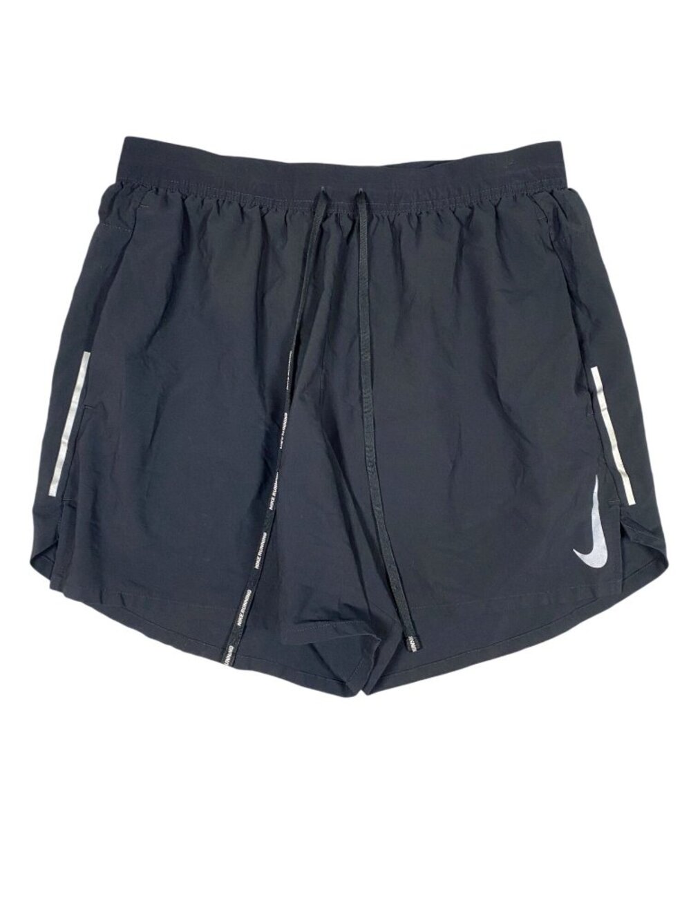 Nike Womens Black Dri-Fit Running Shorts With Reflective Details